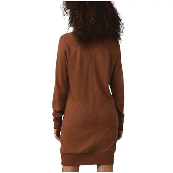 NWT Prana Cozy Up Terry Dress in Roux Heather - Size Medium - Picture 9 of 10